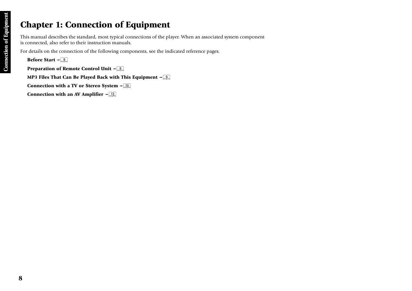 Chapter 1: connection of equipment | Kenwood DV-5700 User Manual | Page 8 / 76