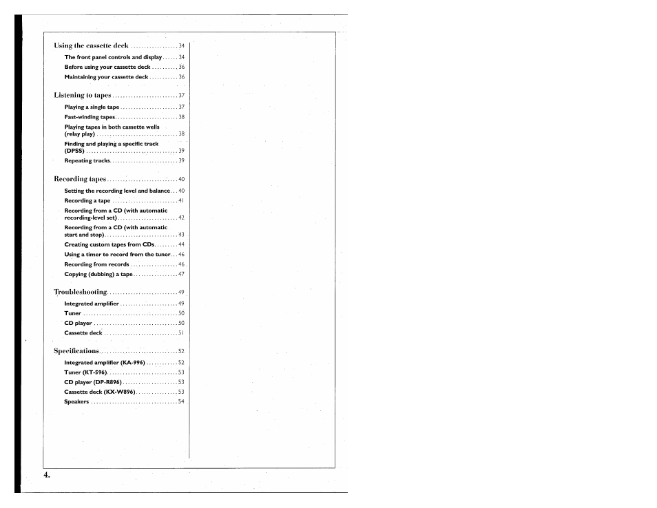 Kenwood 855 AV User Manual | Page 4 / 56