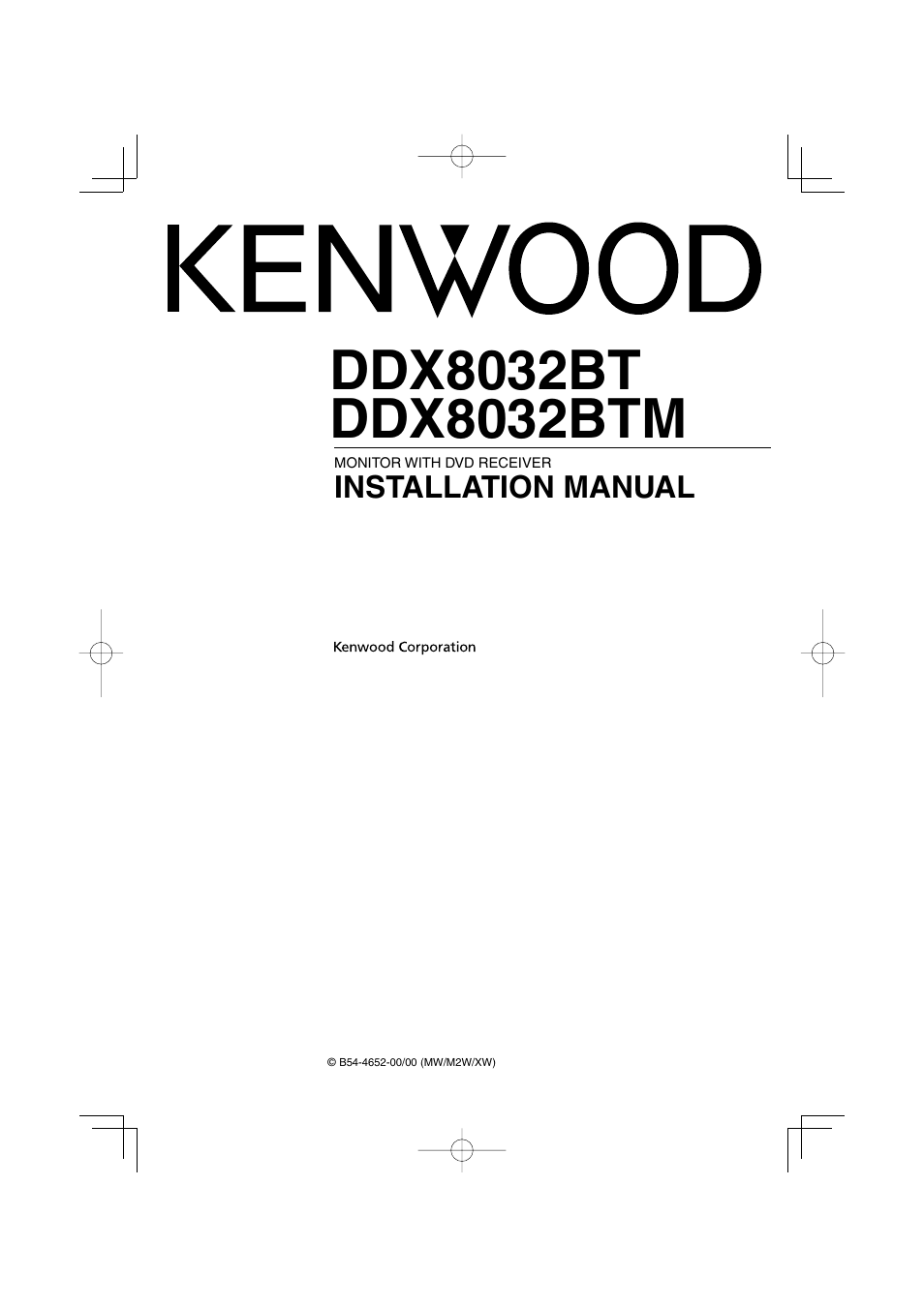 Kenwood DDX8032BTM User Manual | 32 pages