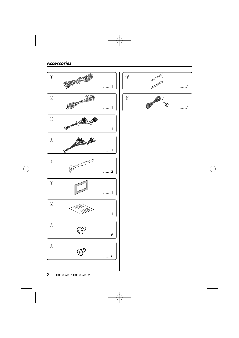 Kenwood DDX8032BTM User Manual | Page 2 / 32