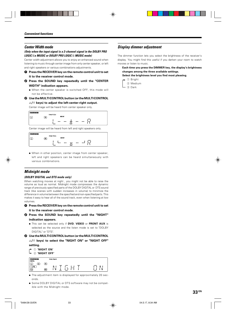 Kenwood VRS-6100 User Manual | Page 33 / 40