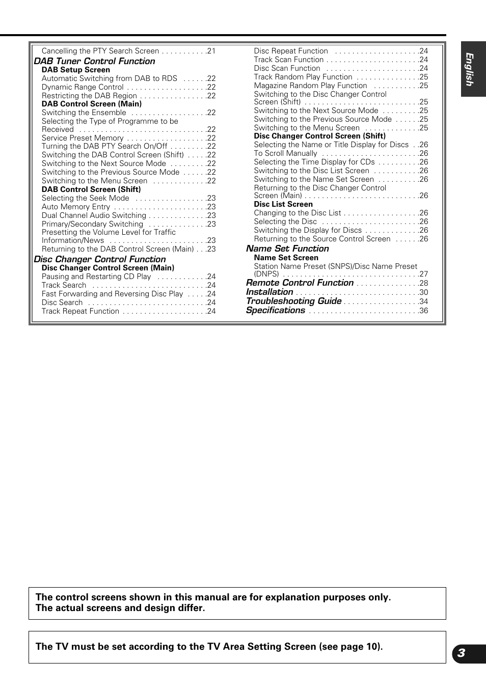 Kenwood KVC-1000 User Manual | Page 3 / 36