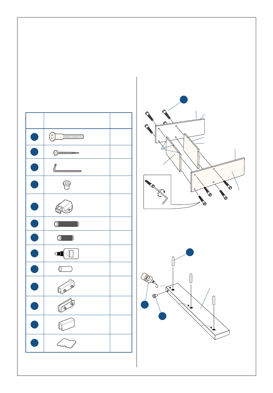 Assembling the rack | Kenwood SPECTRUM 350 User Manual | Page 7 / 44