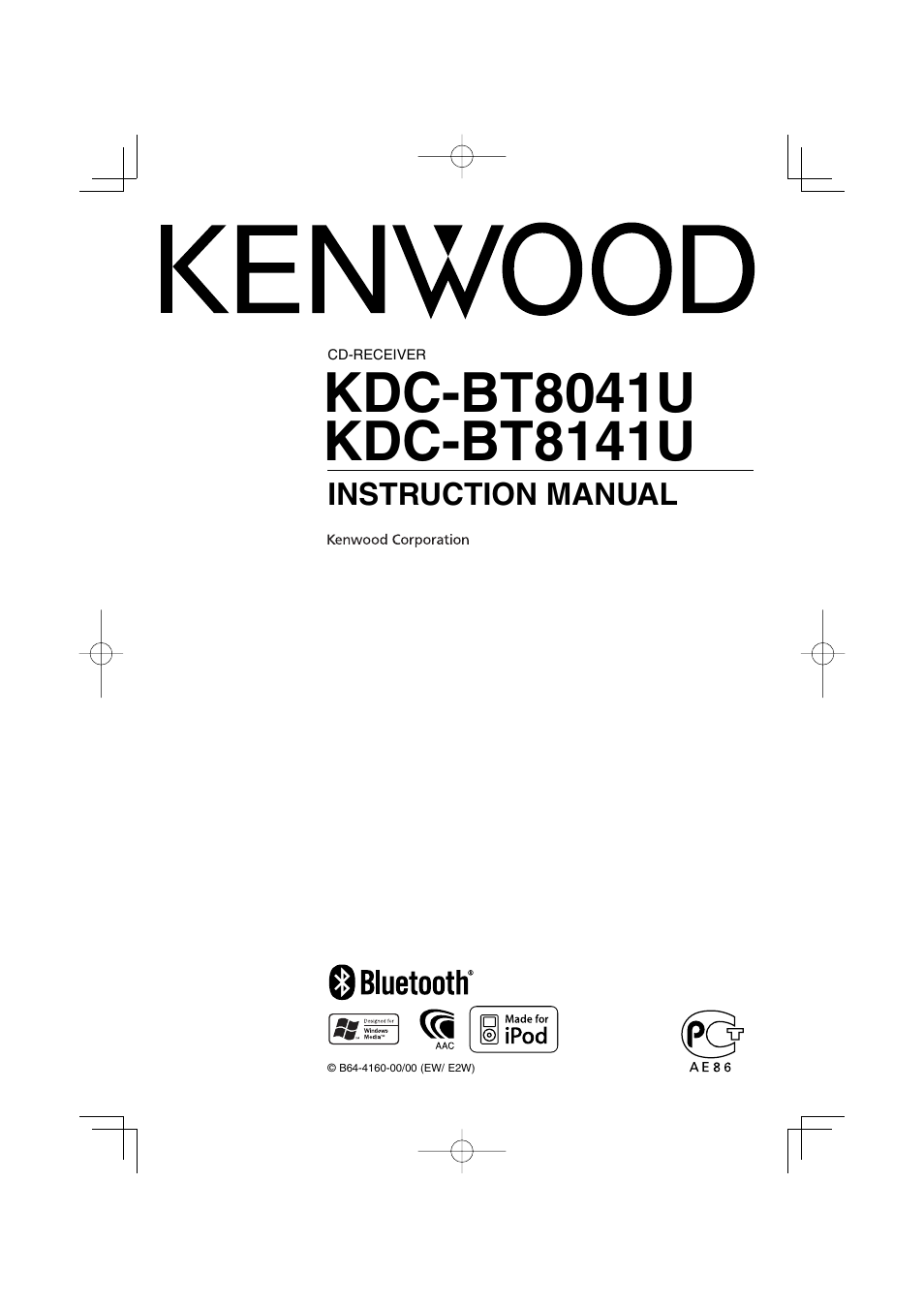 Kenwood KDC-BT8041U User Manual | 48 pages