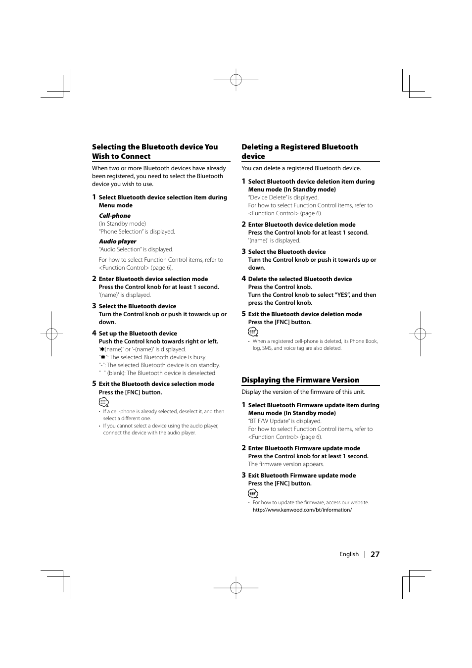 Kenwood KDC-BT8041U User Manual | Page 27 / 48