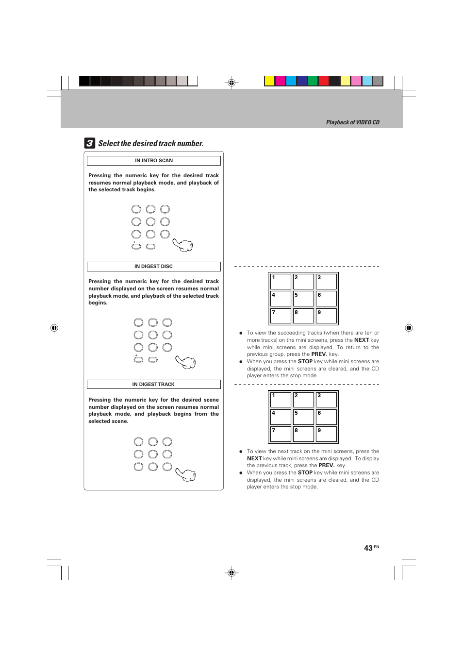 Select the desired track number | Kenwood HM-V655MP User Manual | Page 43 / 56