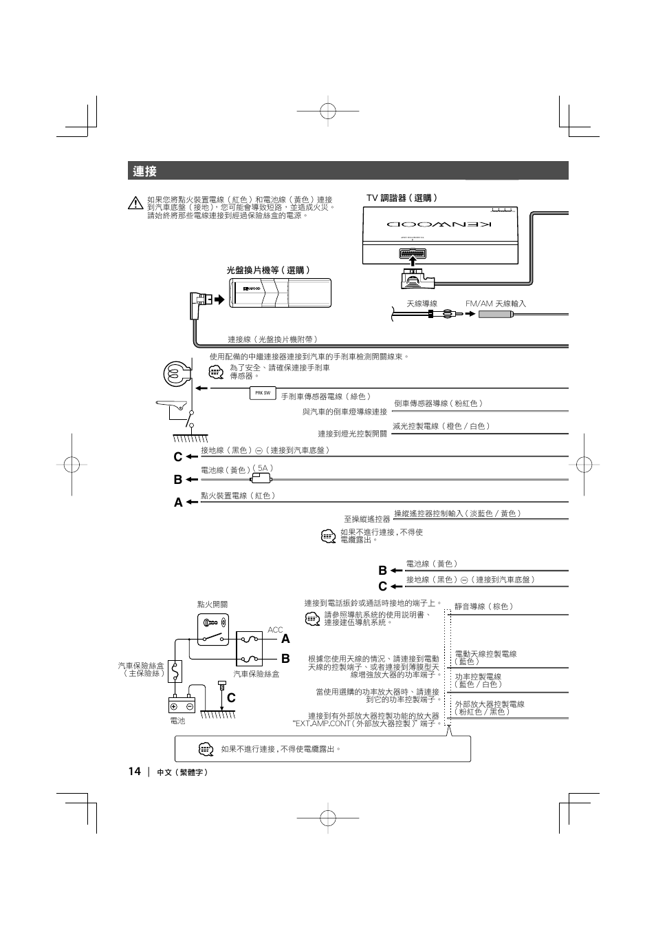 B c b c, Bc a a | Kenwood DDX8047 User Manual | Page 14 / 44