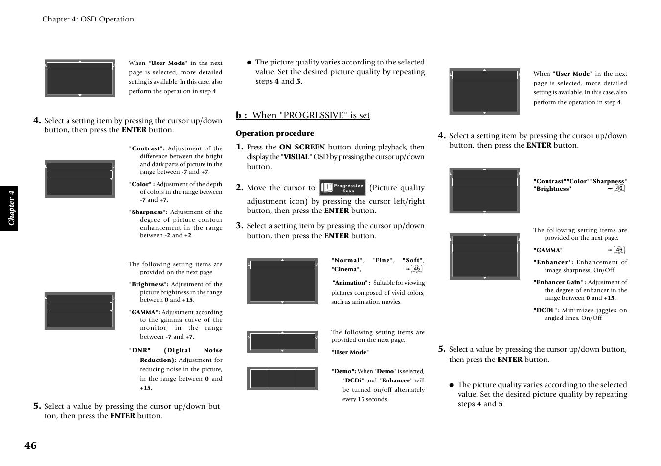 B : when "progressive" is set | Kenwood DVF-J6050 User Manual | Page 46 / 96