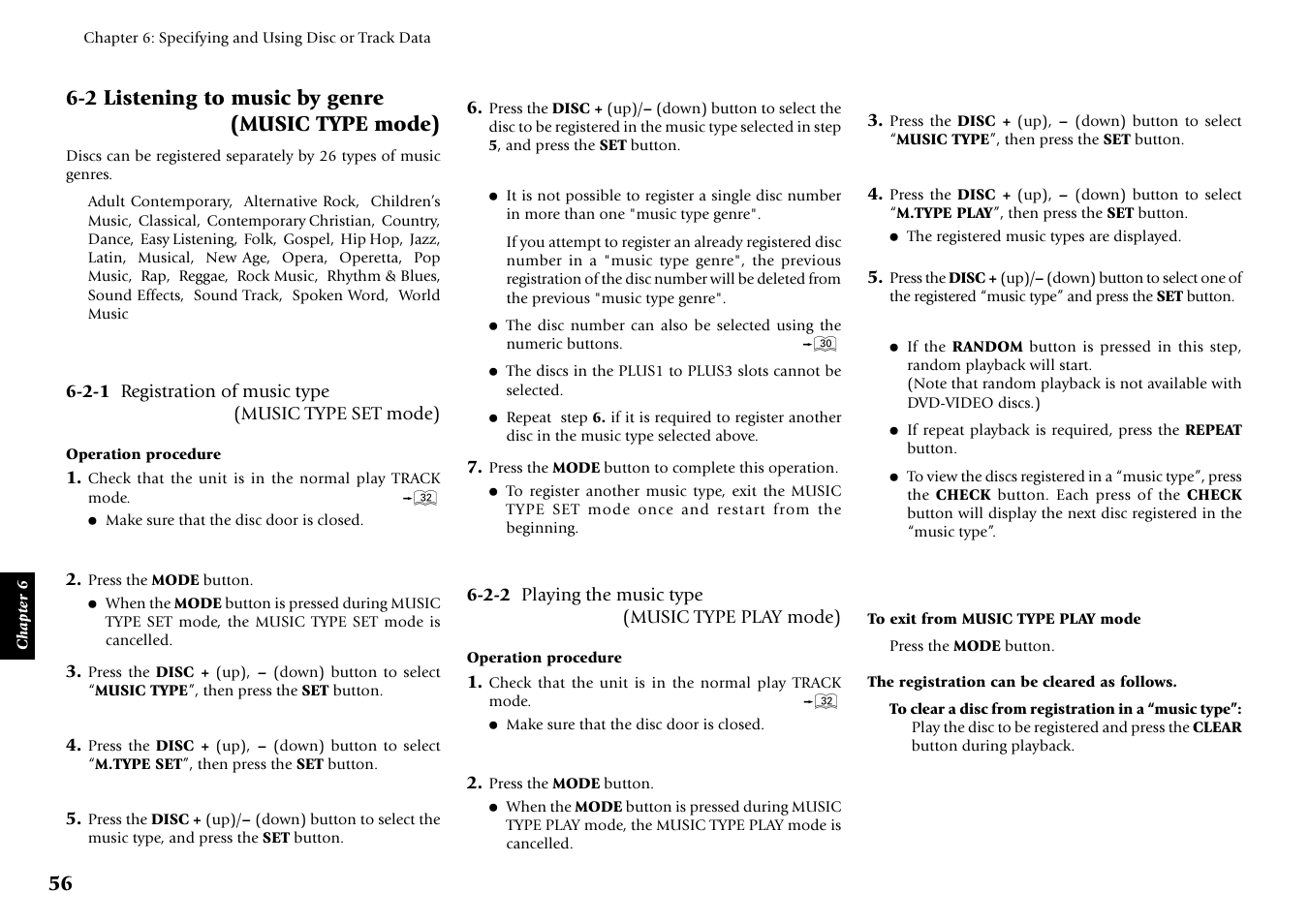 2 listening to music by genre | Kenwood DVF-J6050 User Manual | Page 56 / 96