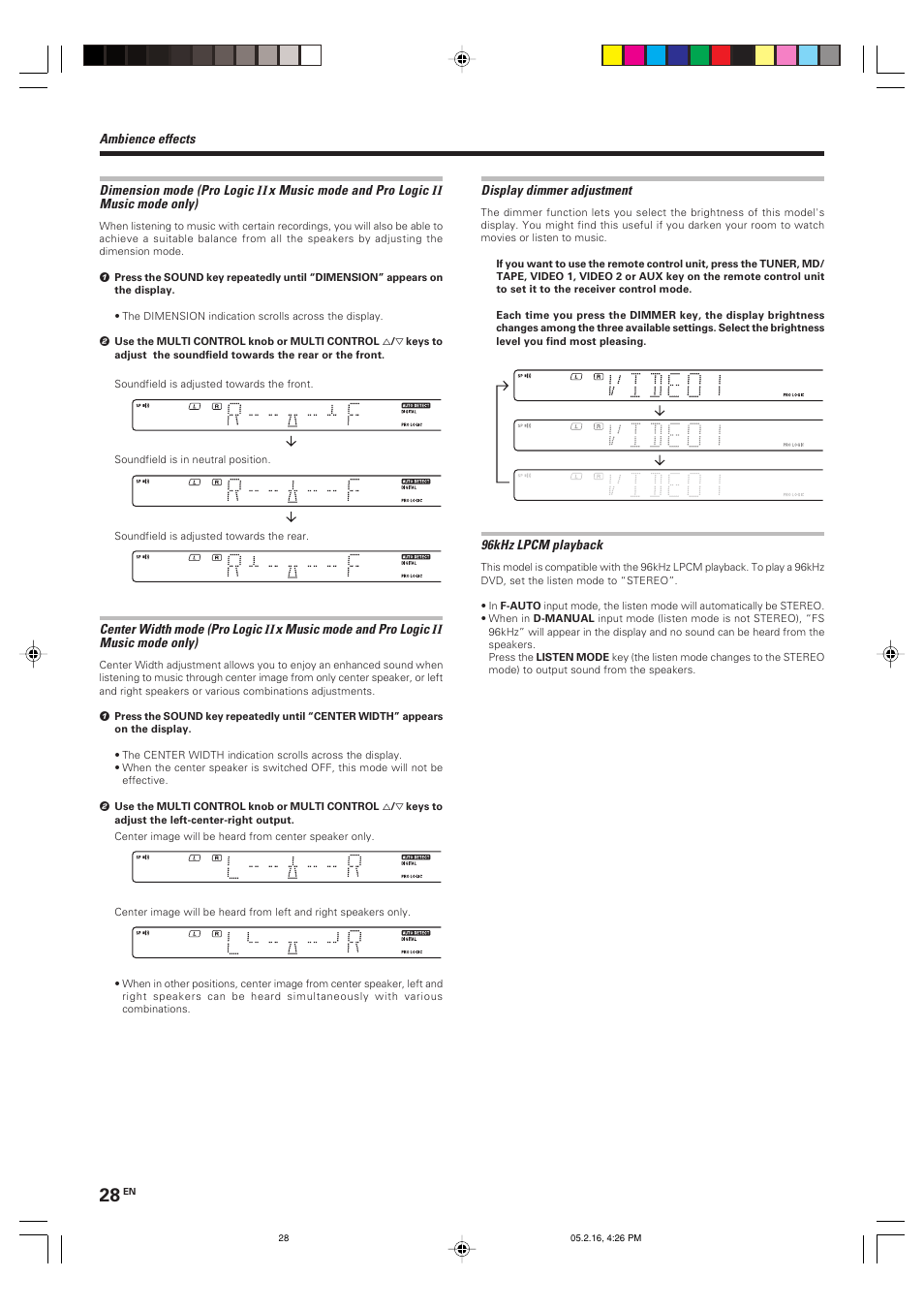 Kenwood KRF-V6090D User Manual | Page 28 / 32