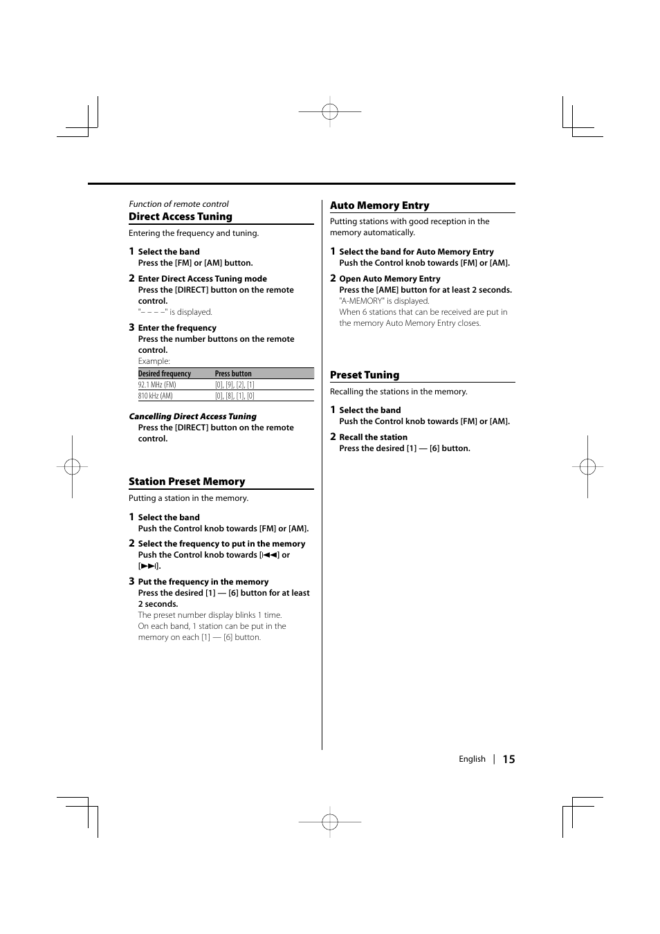 Kenwood KDC-MP5032 User Manual | Page 15 / 40