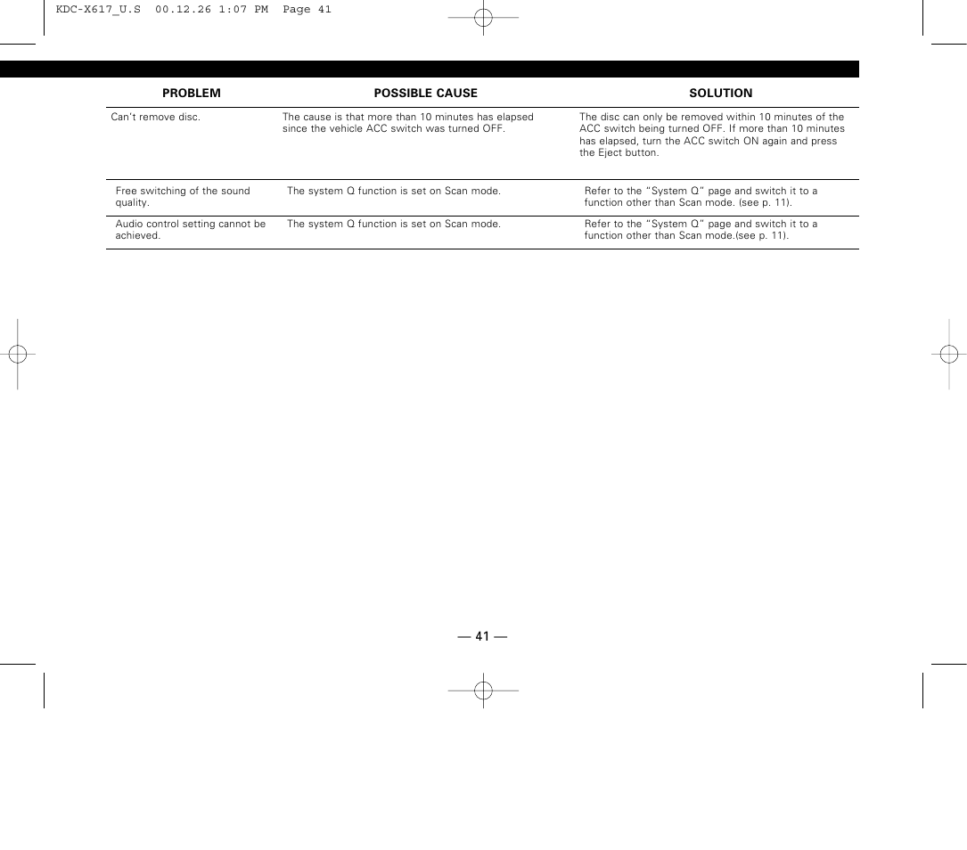 Kenwood KDC-516S User Manual | Page 41 / 45