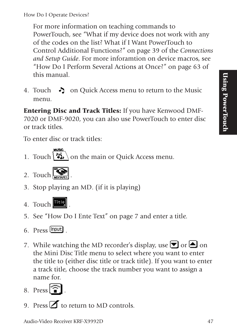 Kenwood KRF-X9992D User Manual | Page 106 / 145