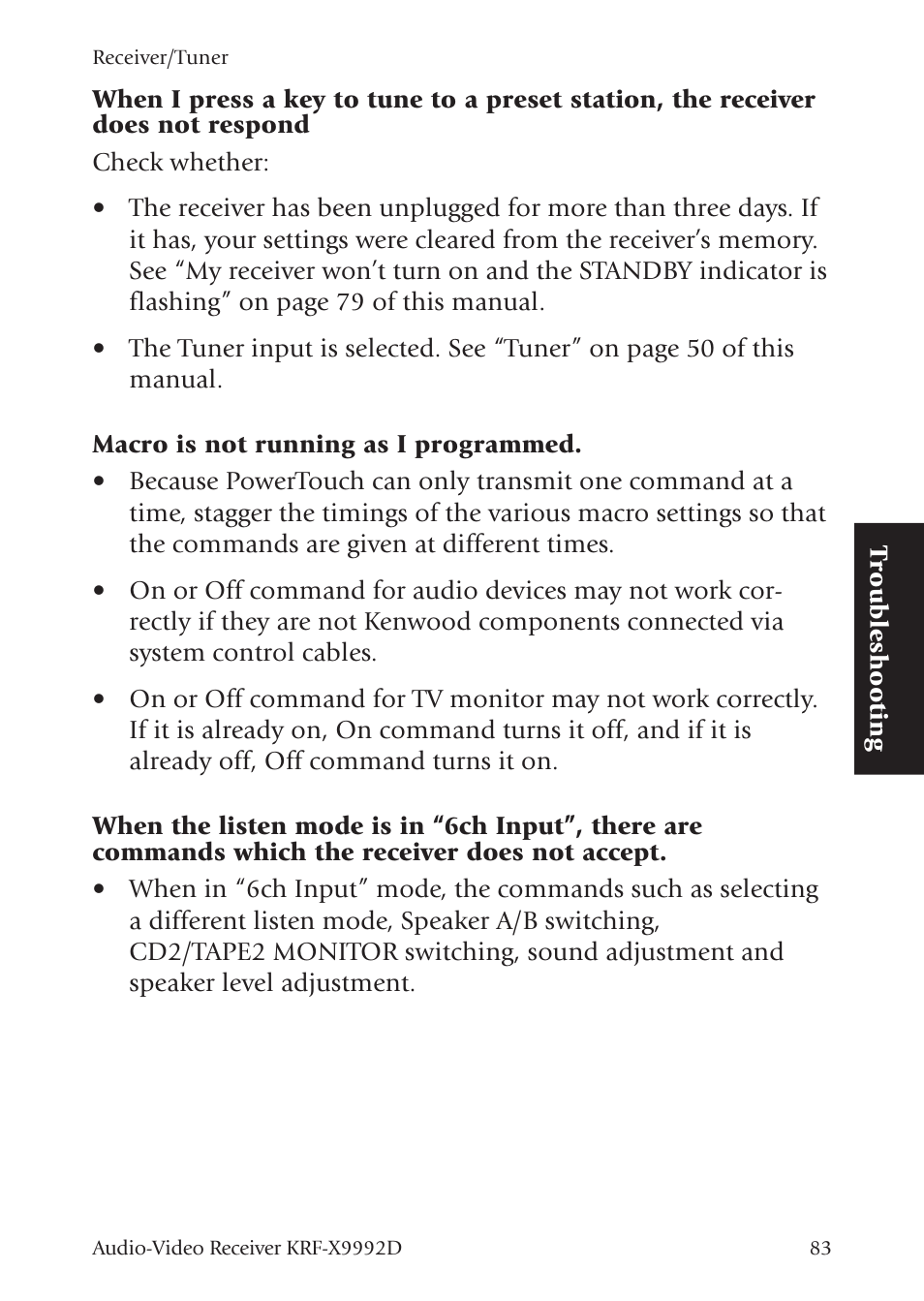 Kenwood KRF-X9992D User Manual | Page 142 / 145