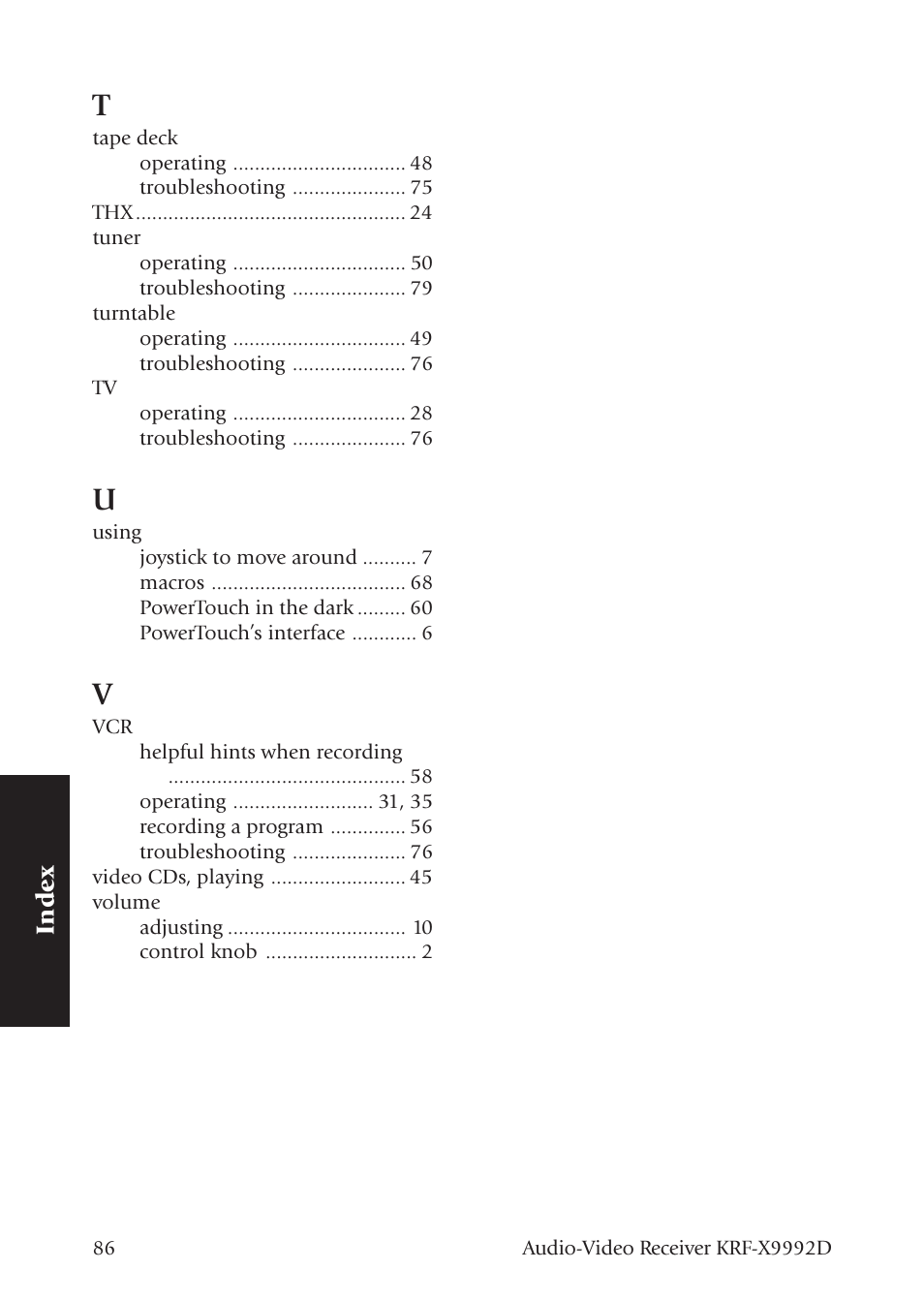 Kenwood KRF-X9992D User Manual | Page 145 / 145