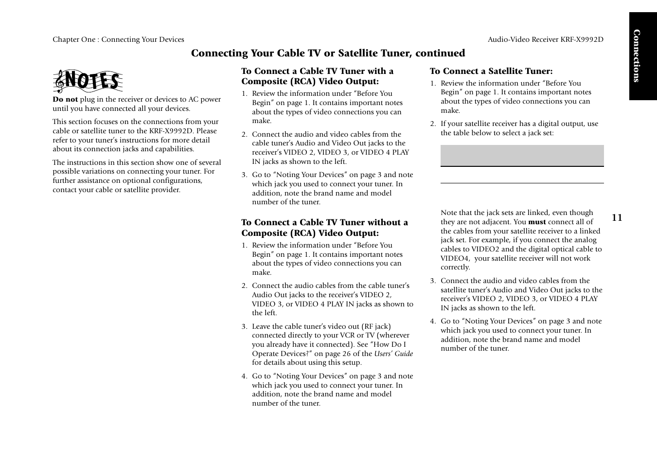 Connections | Kenwood KRF-X9992D User Manual | Page 17 / 145