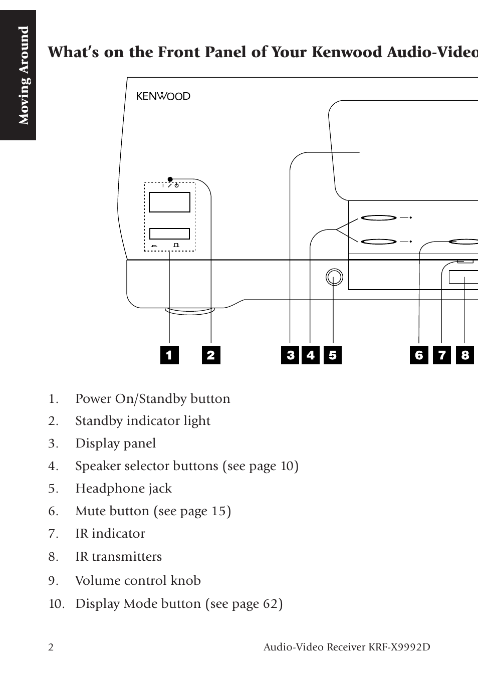 Mo ving around | Kenwood KRF-X9992D User Manual | Page 60 / 145