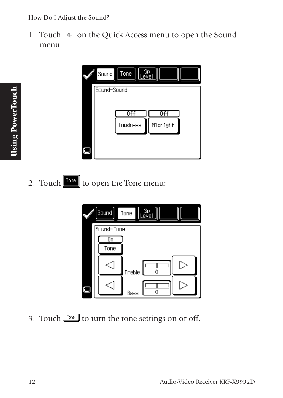 Touch | Kenwood KRF-X9992D User Manual | Page 71 / 145