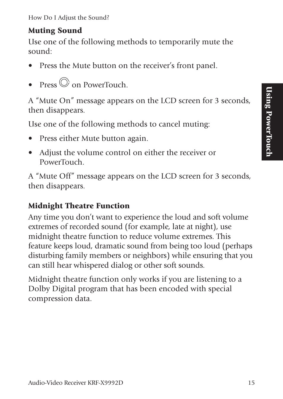 Kenwood KRF-X9992D User Manual | Page 74 / 145