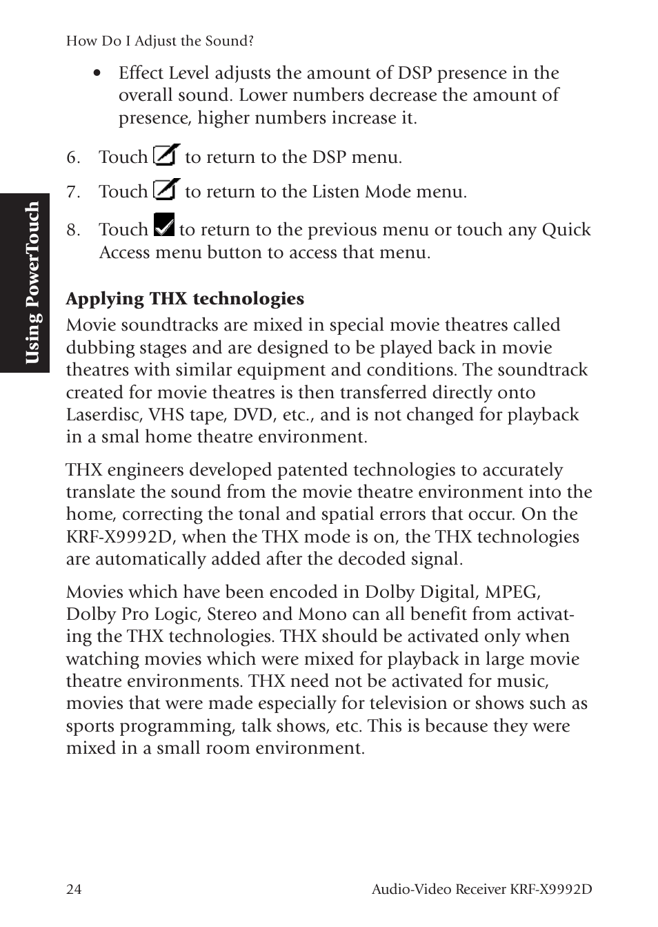 Kenwood KRF-X9992D User Manual | Page 83 / 145