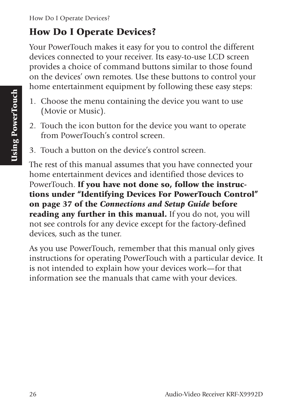 How do i operate devices | Kenwood KRF-X9992D User Manual | Page 85 / 145