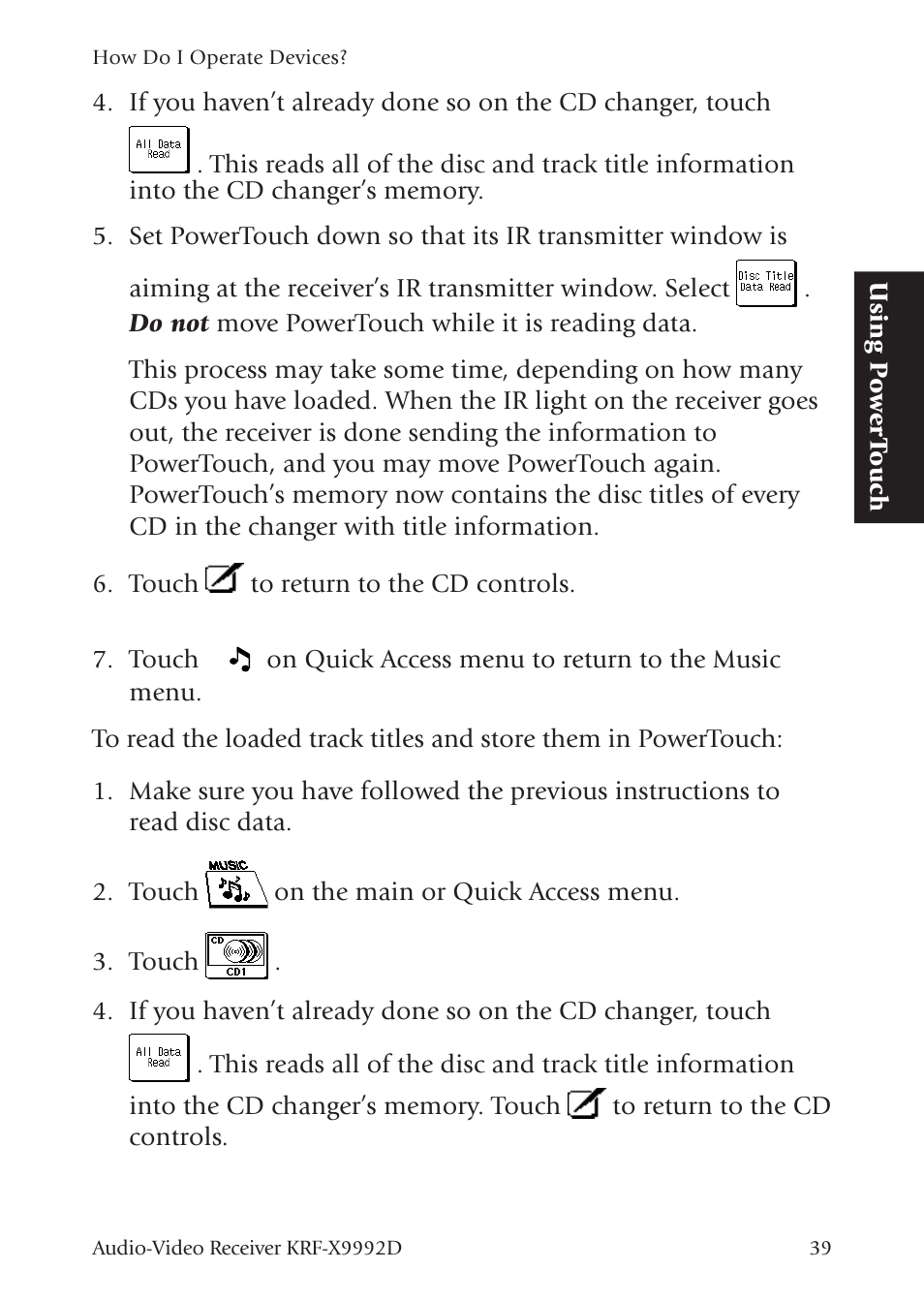 Kenwood KRF-X9992D User Manual | Page 98 / 145