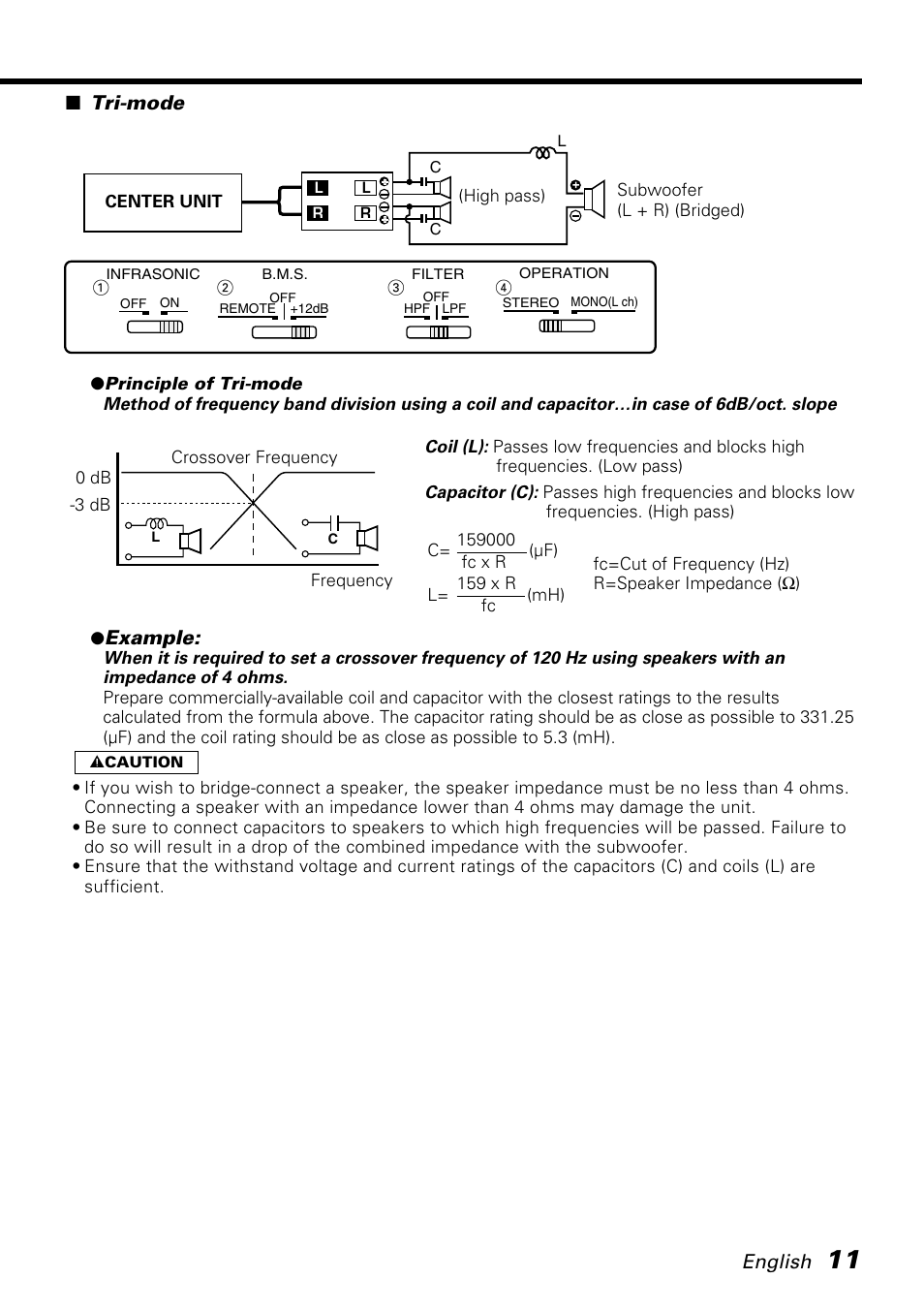 Kenwood KAC-PS520 User Manual | Page 11 / 40