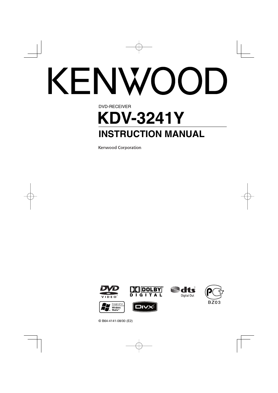 Kenwood KDV-3241Y User Manual | 40 pages