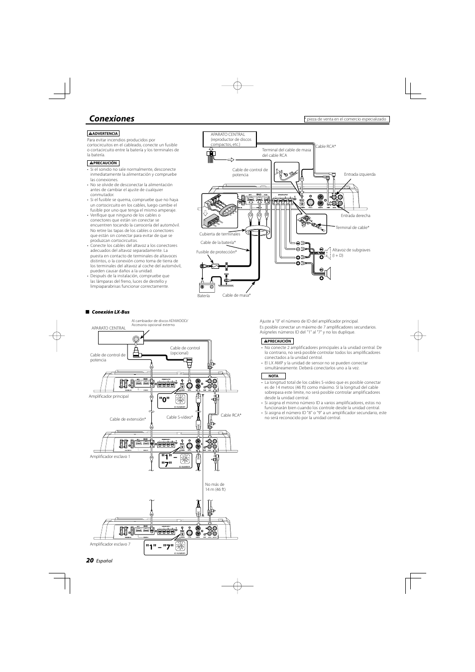 Conexiones | Kenwood 25th Anniversary Products XXV-03A User Manual | Page 20 / 28