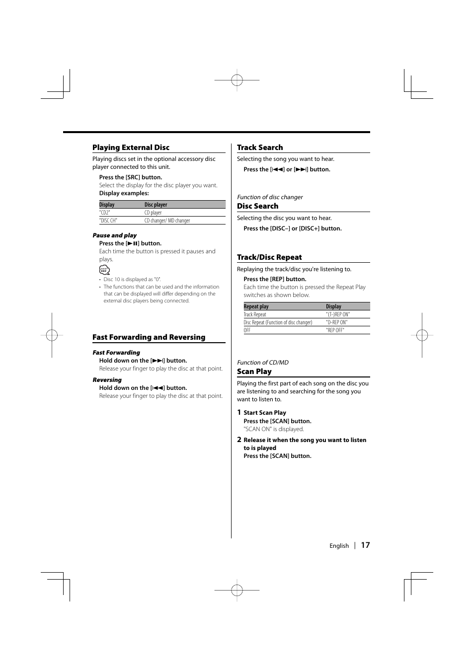 Kenwood KDC-5027 EN User Manual | Page 17 / 32