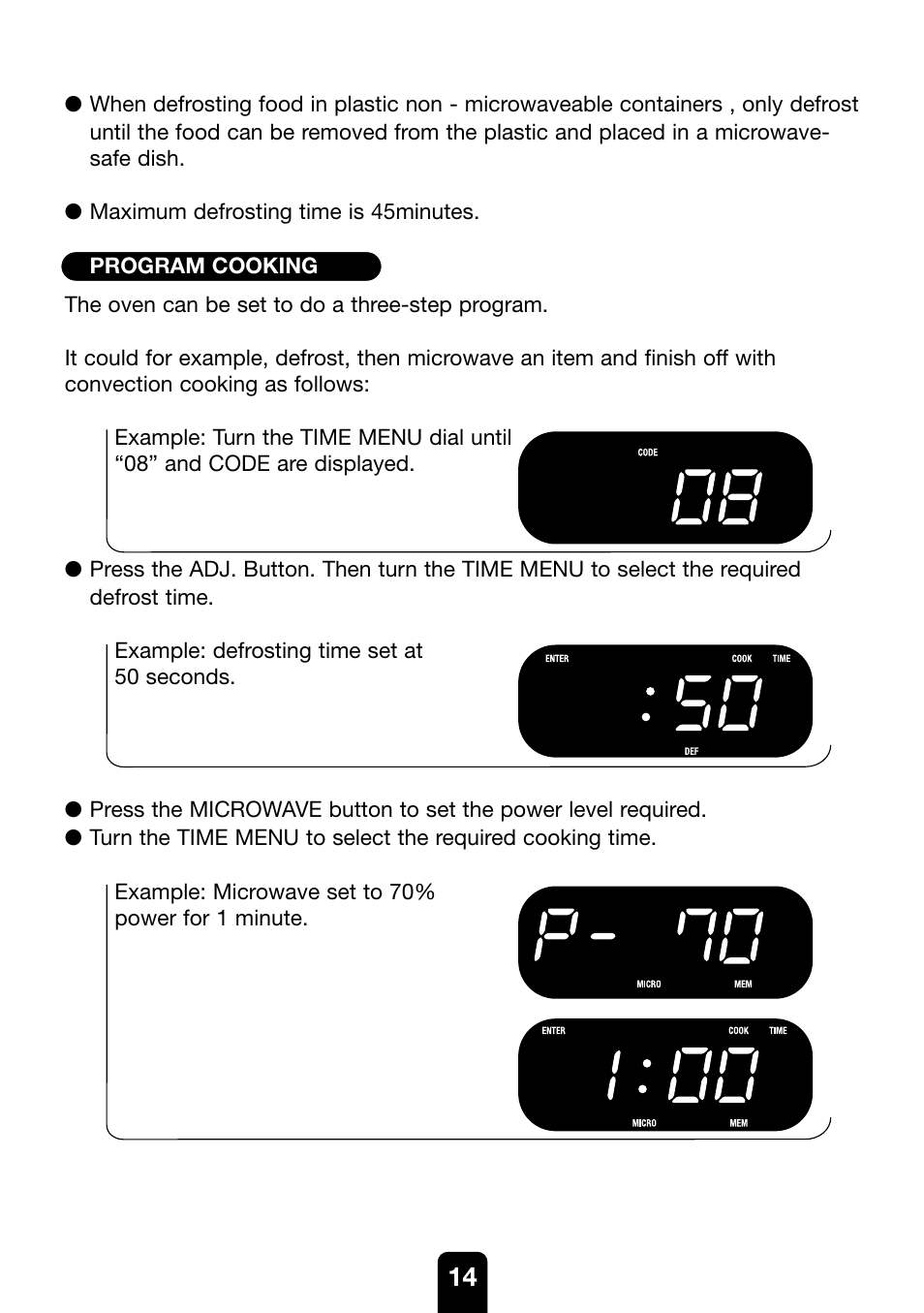 Kenwood MW761E User Manual | Page 14 / 107