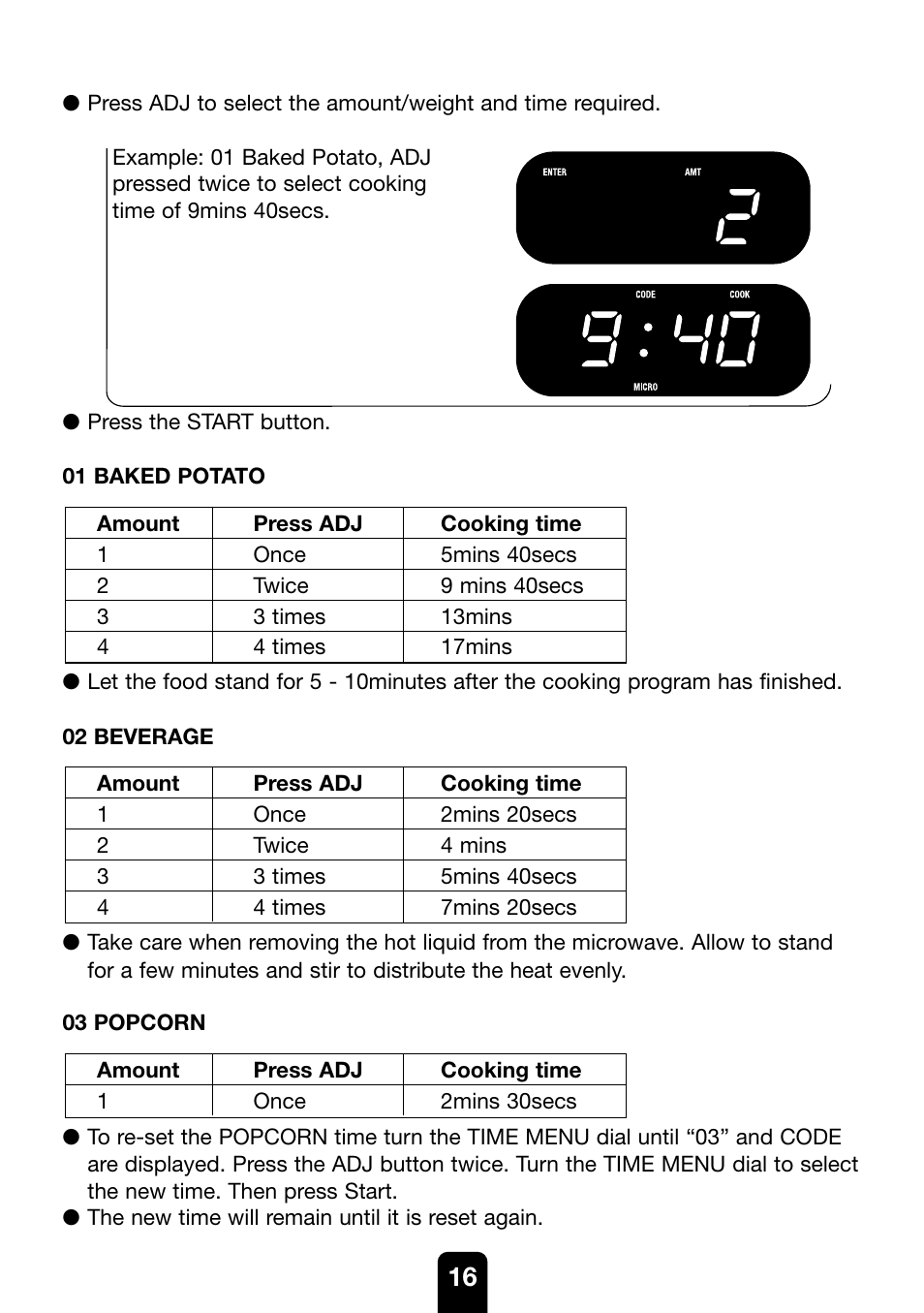 Kenwood MW761E User Manual | Page 16 / 107