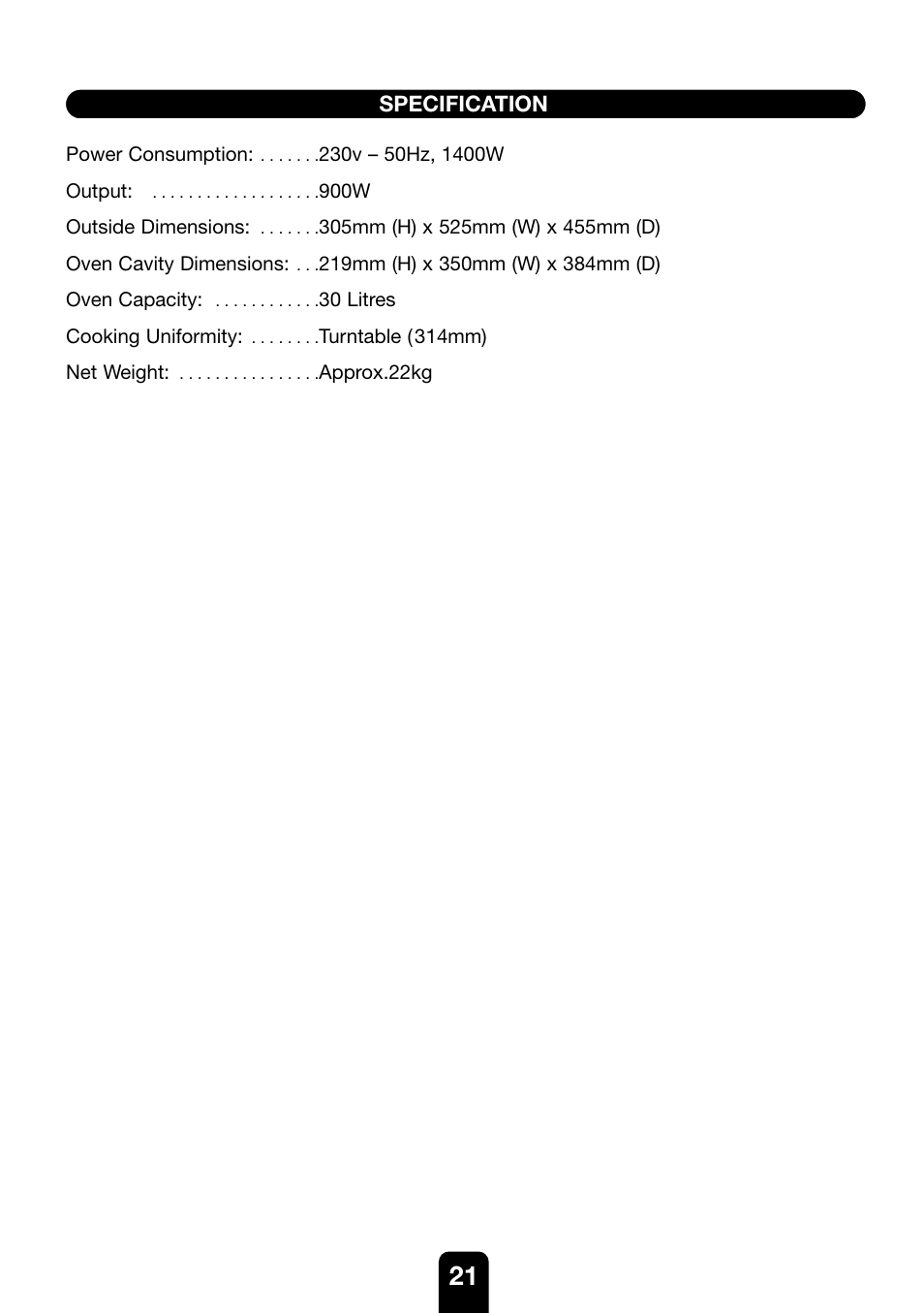 Kenwood MW761E User Manual | Page 21 / 107