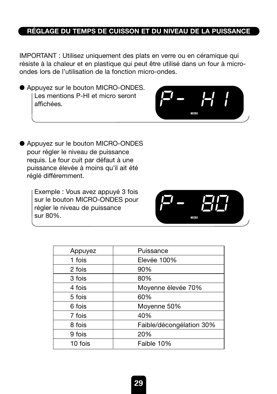 Kenwood MW761E User Manual | Page 29 / 107