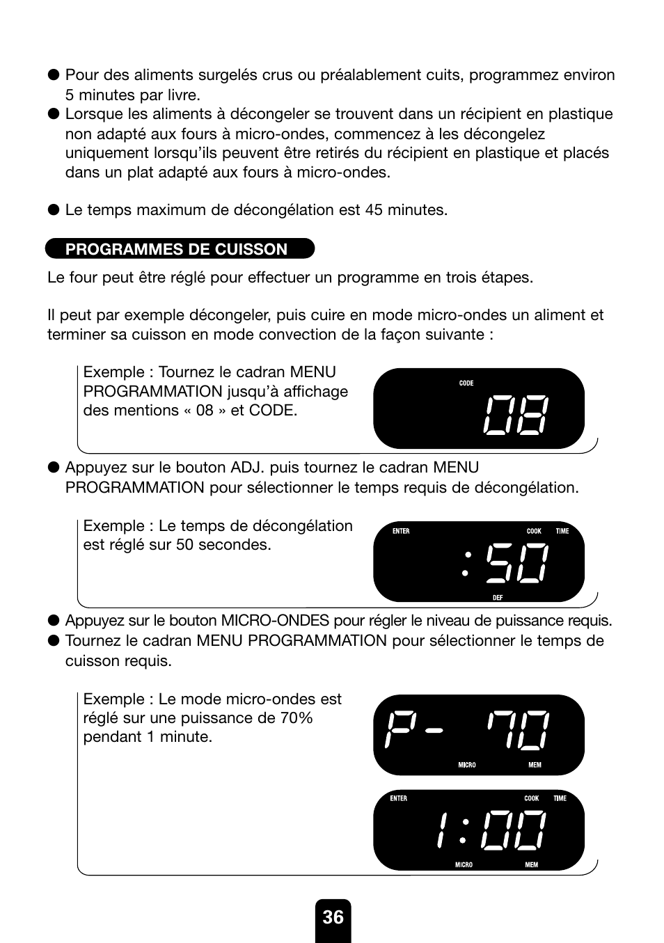 Kenwood MW761E User Manual | Page 36 / 107