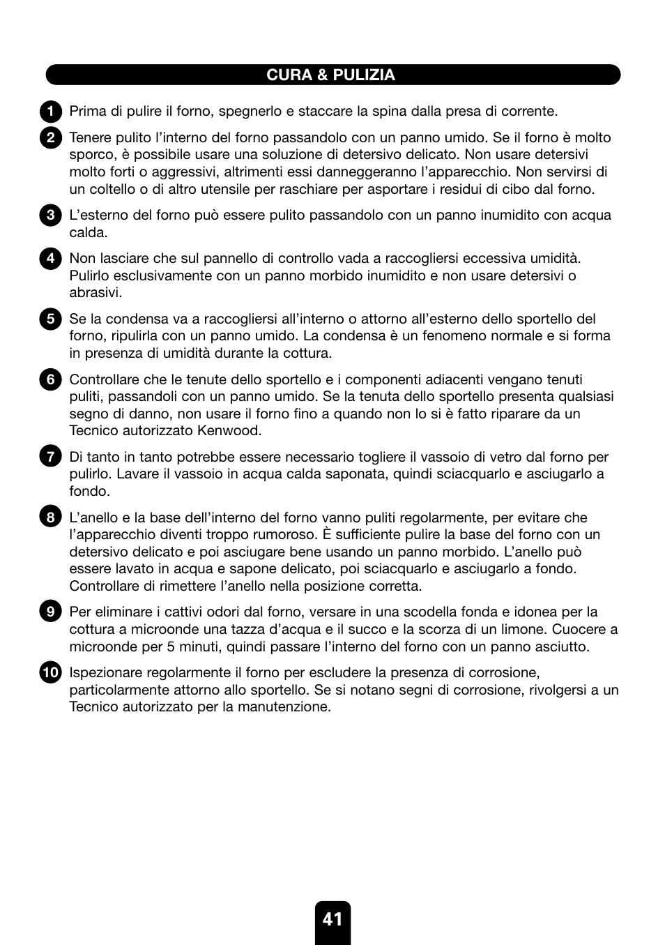 Kenwood MW761E User Manual | Page 41 / 107