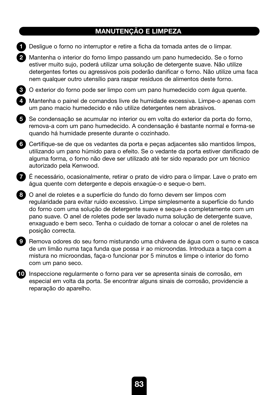 Kenwood MW761E User Manual | Page 83 / 107