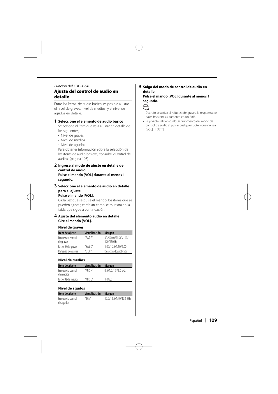 Kenwood eXcelon KDC-X590 User Manual | Page 109 / 144
