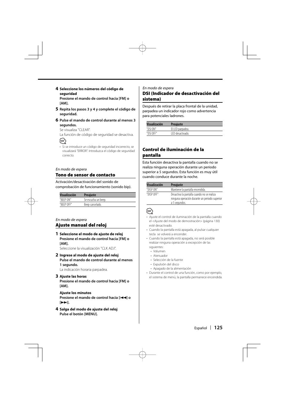 Kenwood eXcelon KDC-X590 User Manual | Page 125 / 144