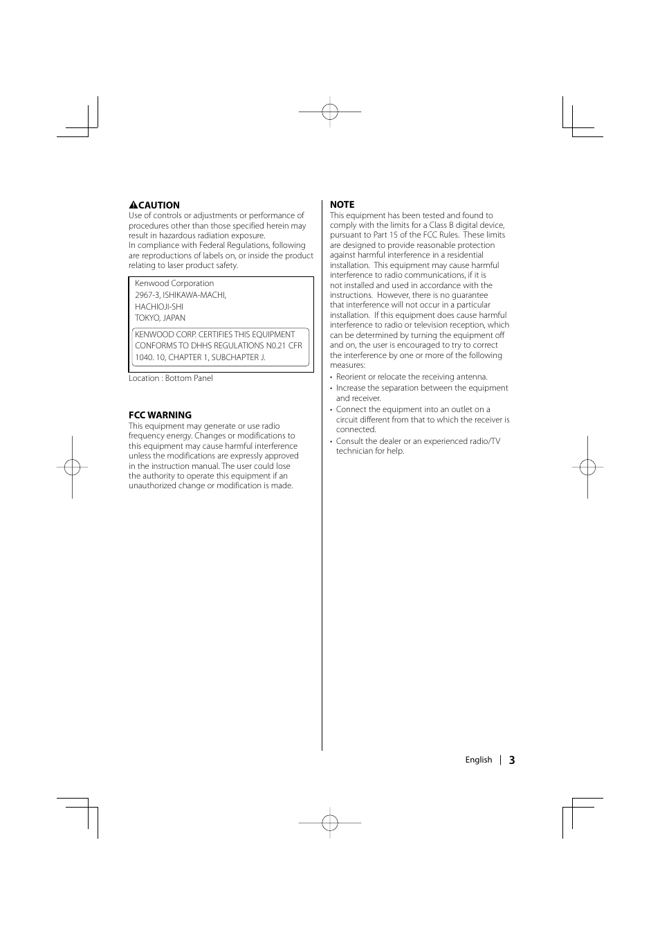 Kenwood eXcelon KDC-X590 User Manual | Page 3 / 144