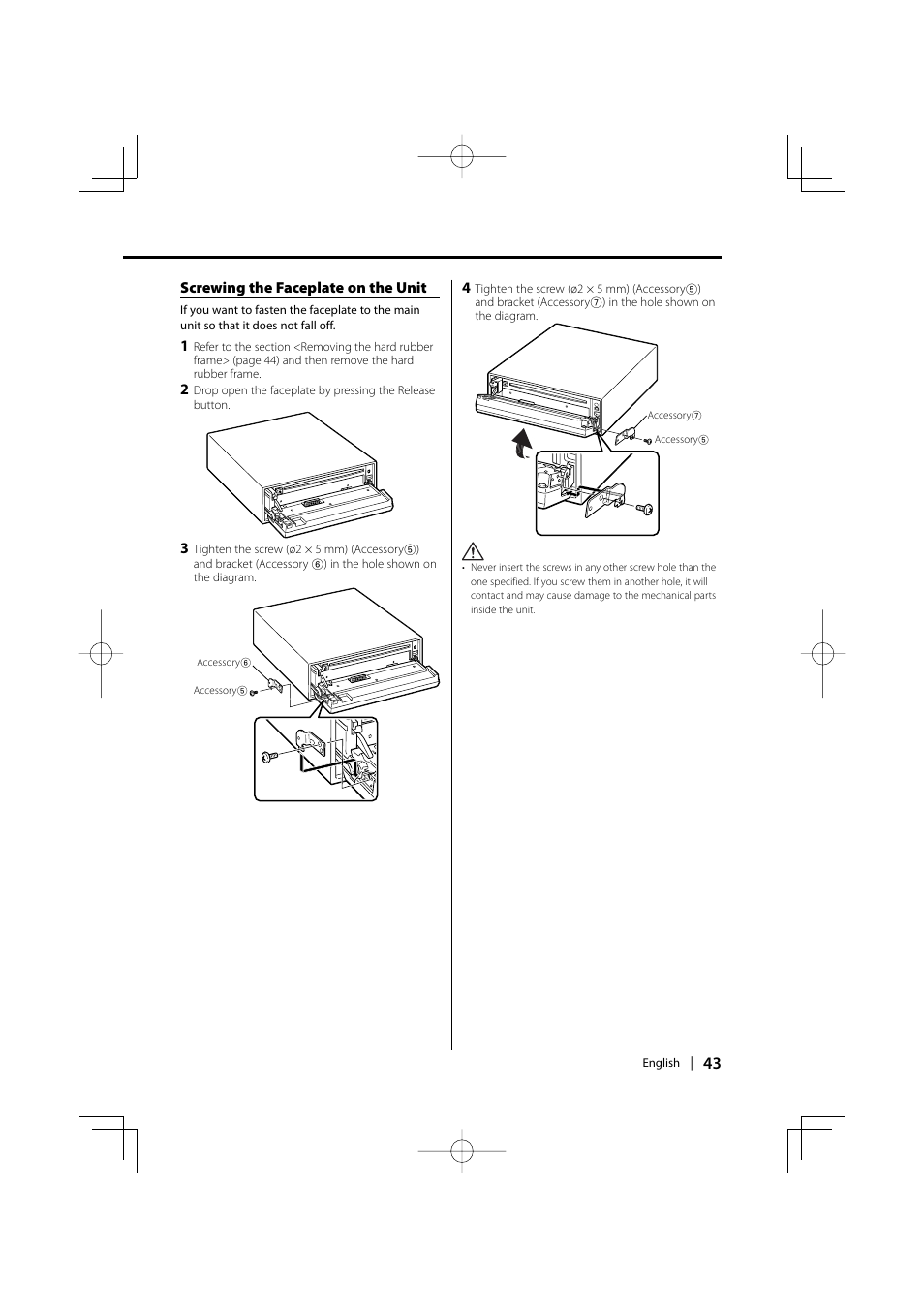 Kenwood eXcelon KDC-X590 User Manual | Page 43 / 144