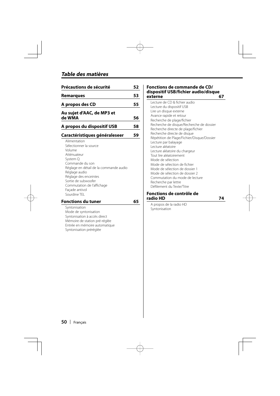Kenwood eXcelon KDC-X590 User Manual | Page 50 / 144