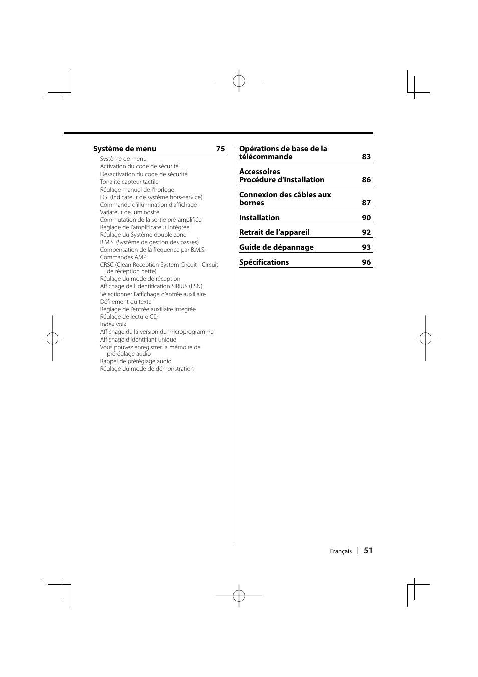 Kenwood eXcelon KDC-X590 User Manual | Page 51 / 144