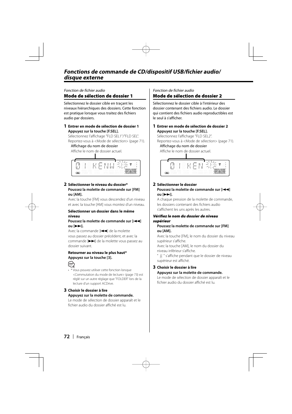 Kenwood eXcelon KDC-X590 User Manual | Page 72 / 144