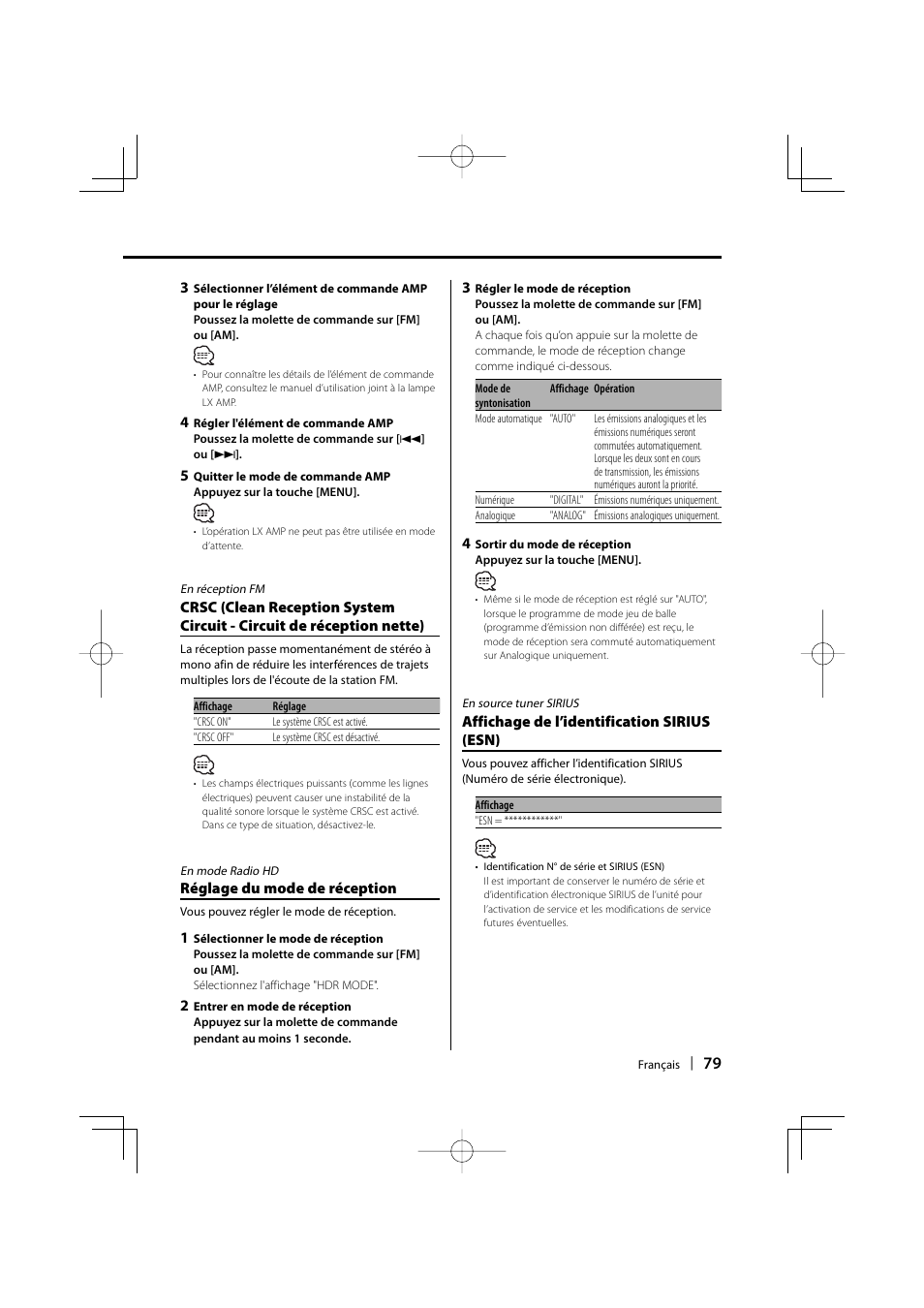 Kenwood eXcelon KDC-X590 User Manual | Page 79 / 144