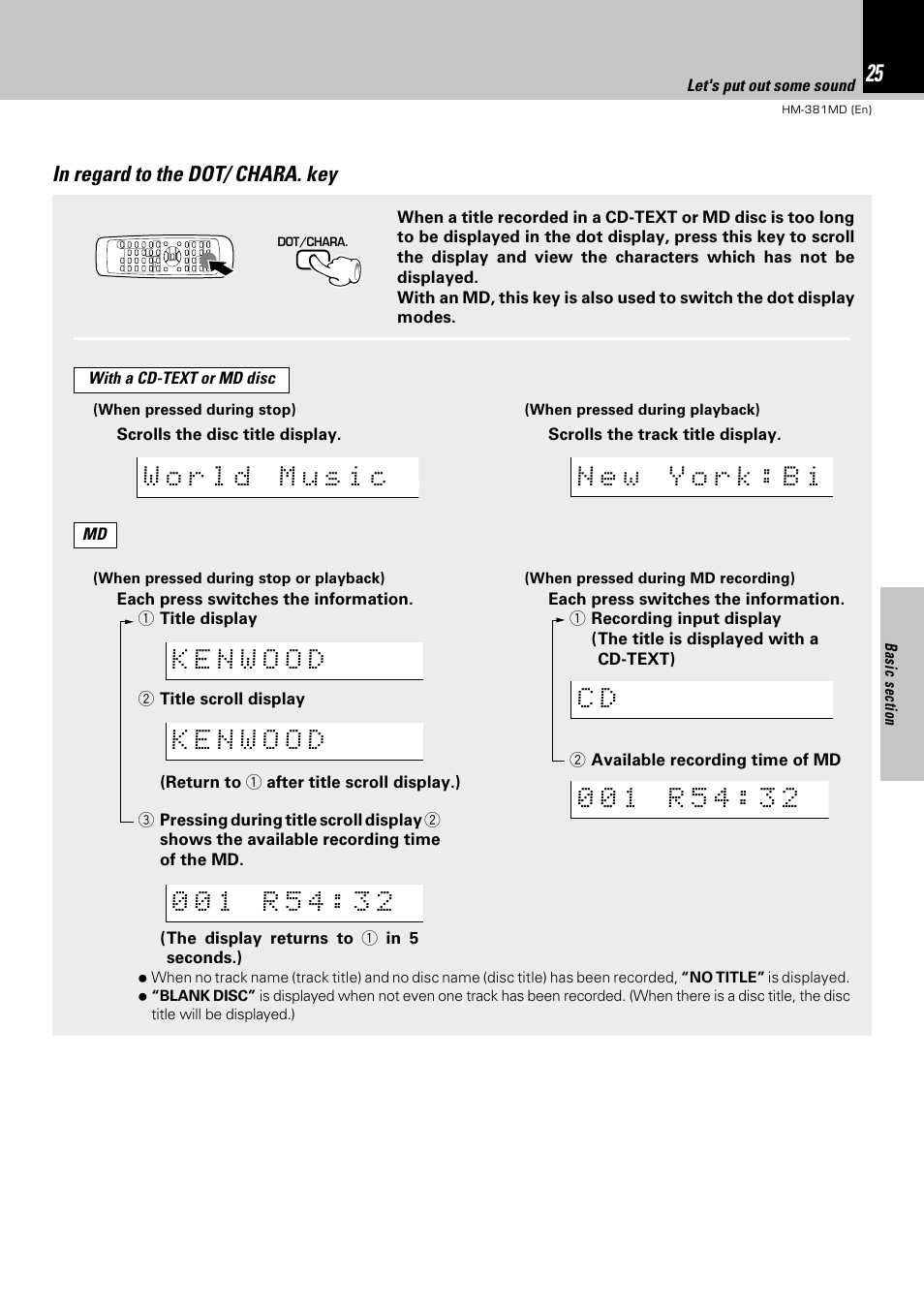 Kenwood HM-381MD User Manual | Page 25 / 76