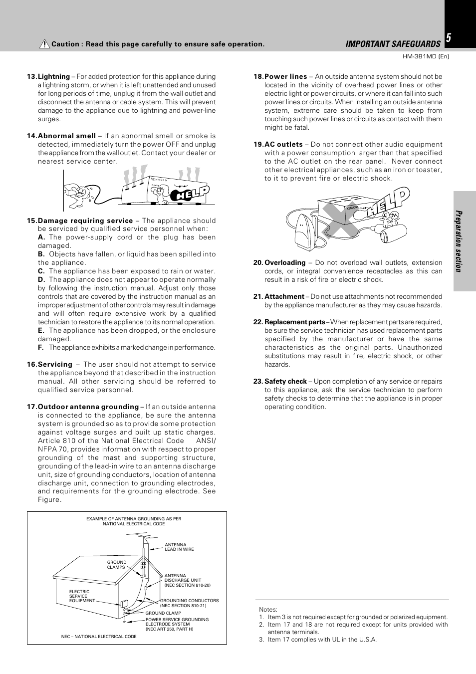 Important safeguards | Kenwood HM-381MD User Manual | Page 5 / 76