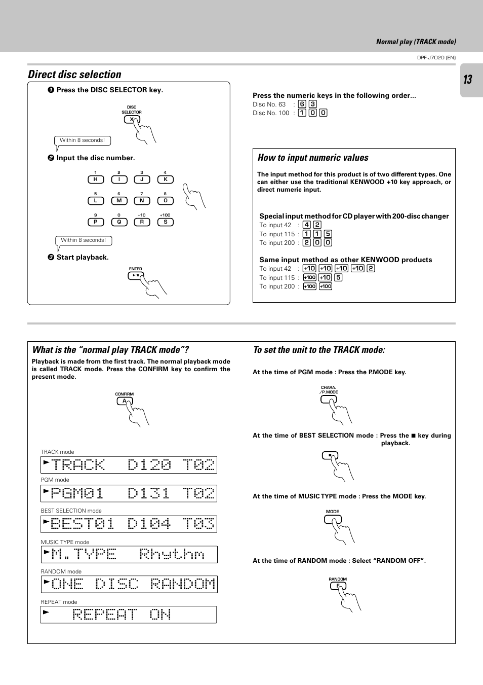 Kenwood DPF-J7020 User Manual | Page 13 / 32