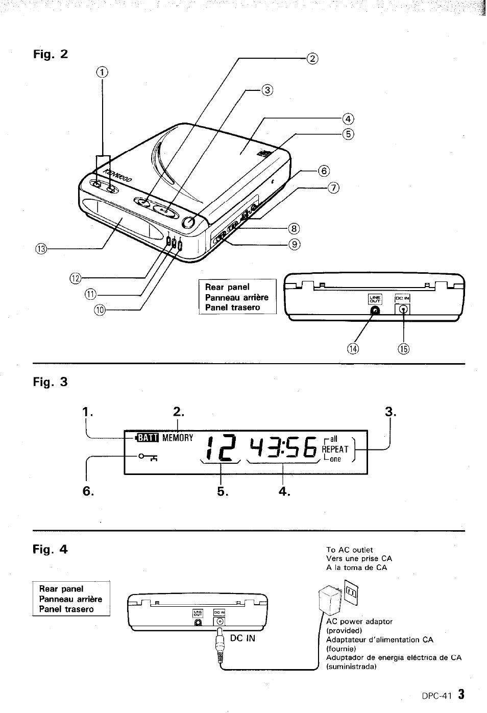 Kenwood DPC-41 User Manual | Page 3 / 15