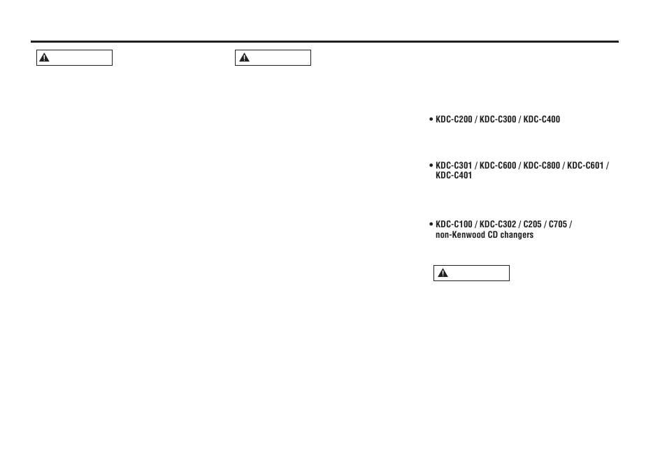 Safety precautions, 2 warning, 2 caution | Kenwood KRC-559R User Manual | Page 3 / 46